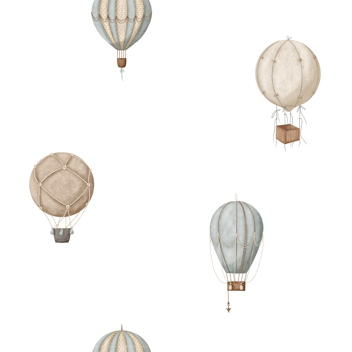 Koc pluszowy OCEAN DREAM dla dzieci wzór D123 | senne balony - 135 x 100 cm