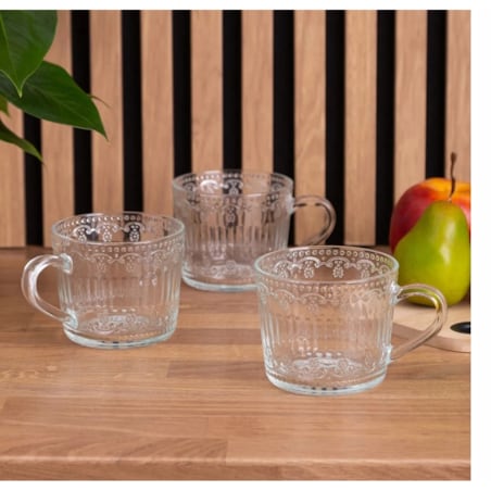 6x KUBEK FILIŻANKA szklanka 450 ml na herbatę kawę latte desery prezenty