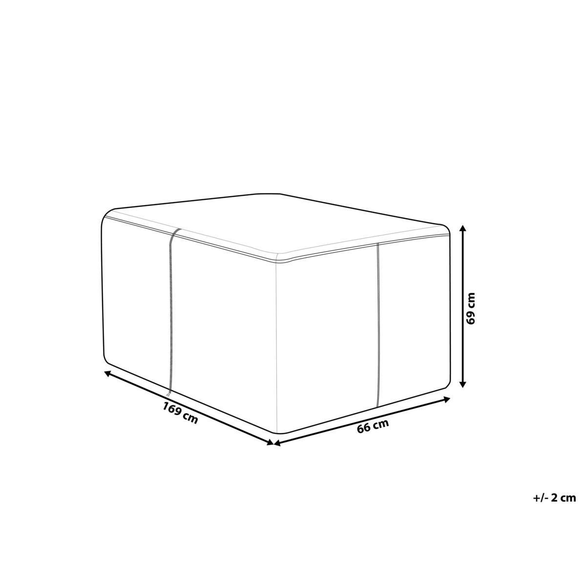 Pokrowiec ogrodowy 169 x 66 x 69 cm CHUVA