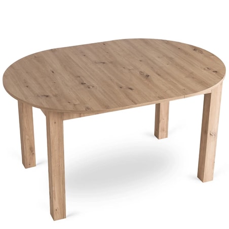 Stół okrągły rozkładany do jadalni artisan 102-142 cm HARRY
