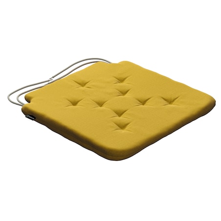 Poduszka na krzesło Olek, miodowy welwet, 42 x 41 x 3,5 cm, Ingrid