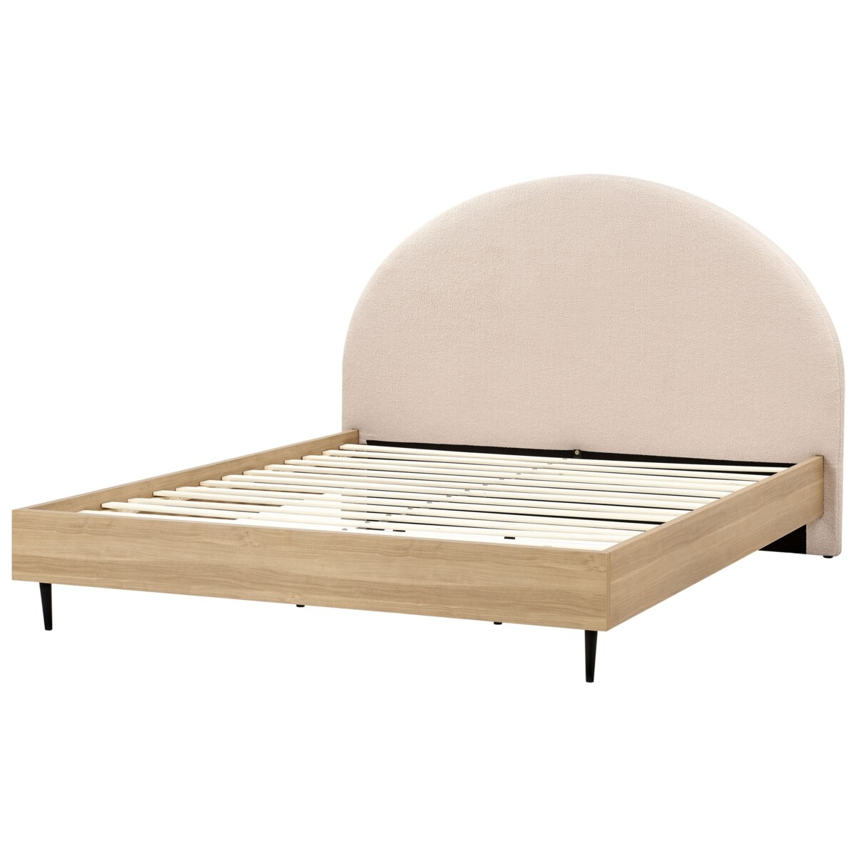 Łóżko Boucle MILLAY 180 x 200 cm Beżowy