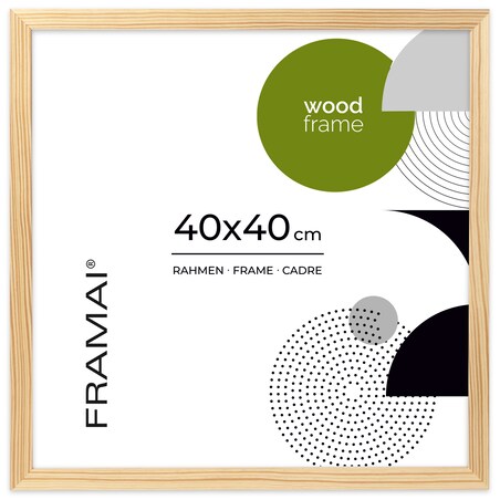 Ramka na zdjęcia 40x40 cm ramka z drewna surowego ramka kwadratowa RAW DIY