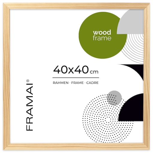 Ramka na zdjęcia 40x40 cm ramka z drewna surowego ramka kwadratowa RAW DIY