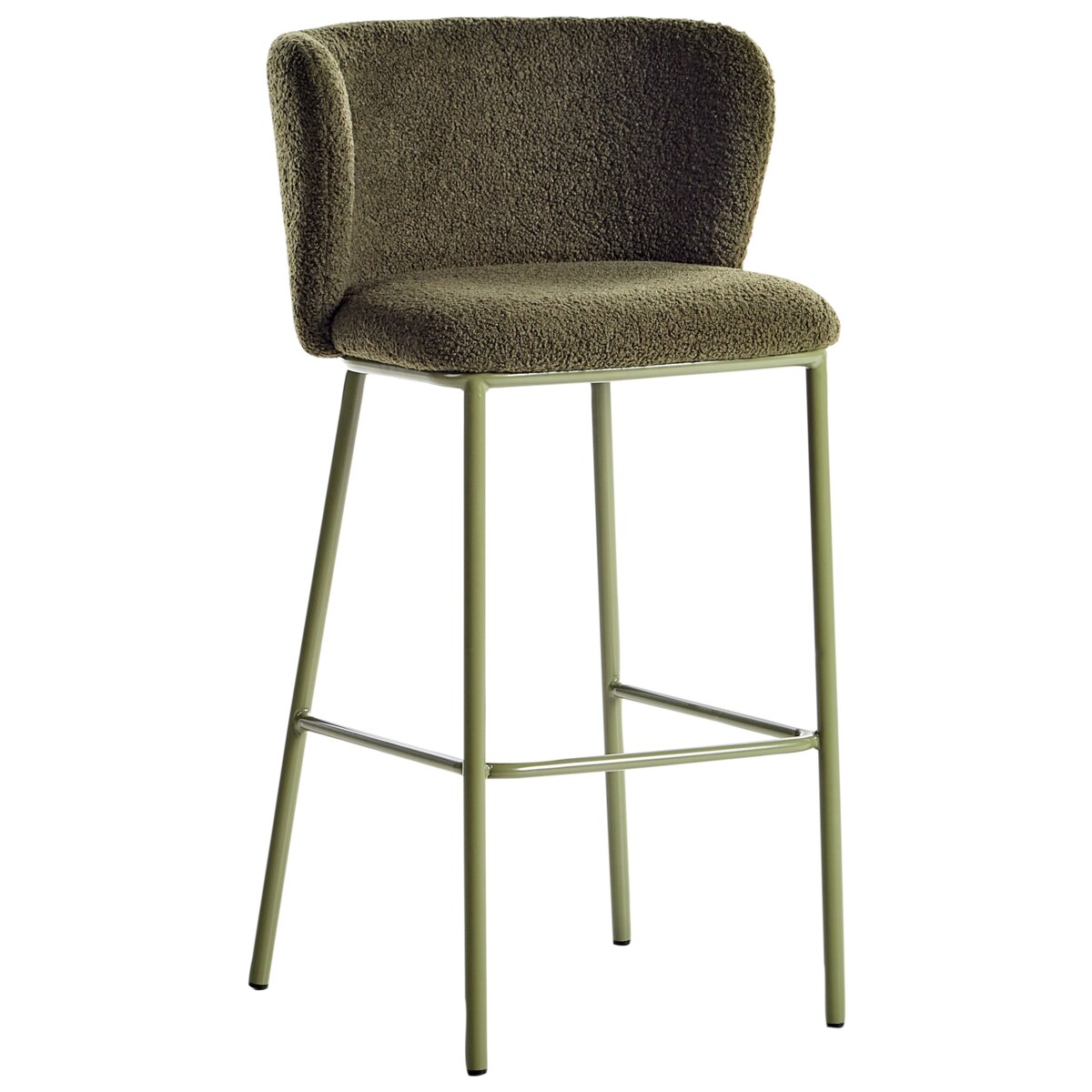 Zestaw 2 krzeseł barowych MINA Zielony