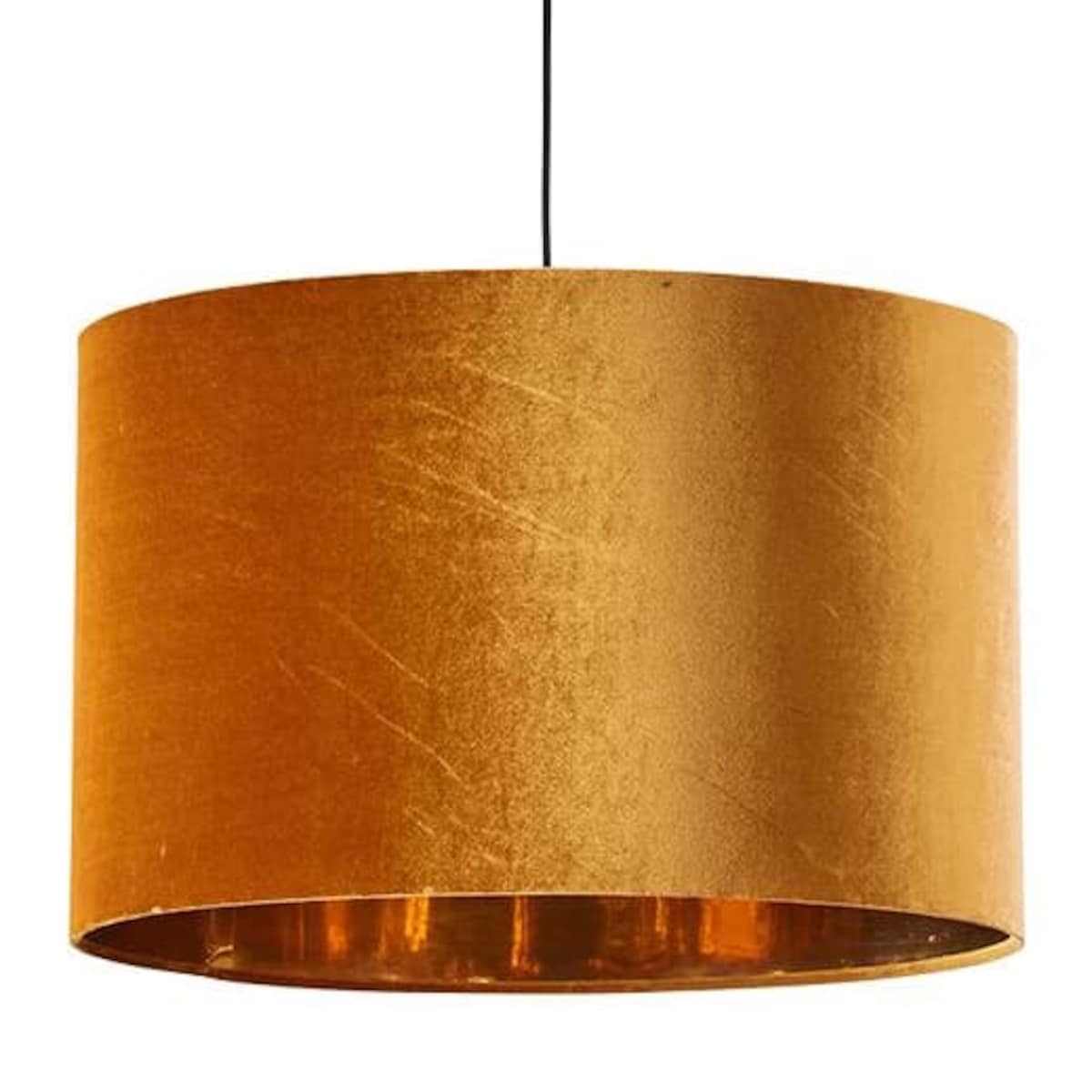 Zwisowa lampa okrągła Tercino 6122 TK Lighting welurowa tkanina pomarańczowa