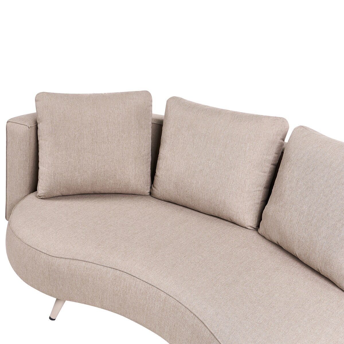 Sofa ogrodowa dla 3 osób PARORI Beżowy Prawostronny