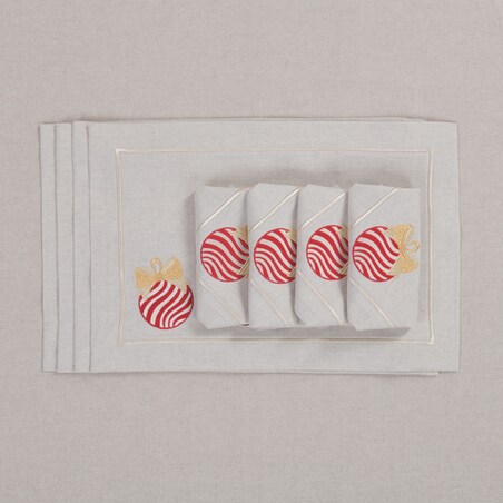 Serwetki Christmas Bauble Mirha - 4 sztuki