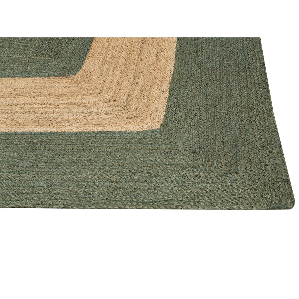 Dywan z juty 200 x 300 cm zielony KARAKUYU