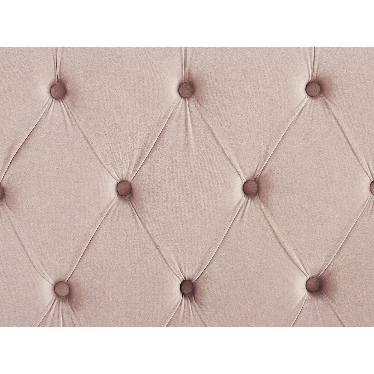 Łóżko welurowe 160 x 200 cm różowe LUBBON