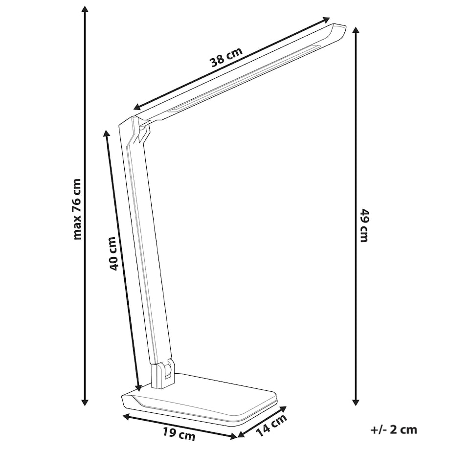 Lampa biurkowa LED PICTOR Ze ściemniaczem Srebrny
