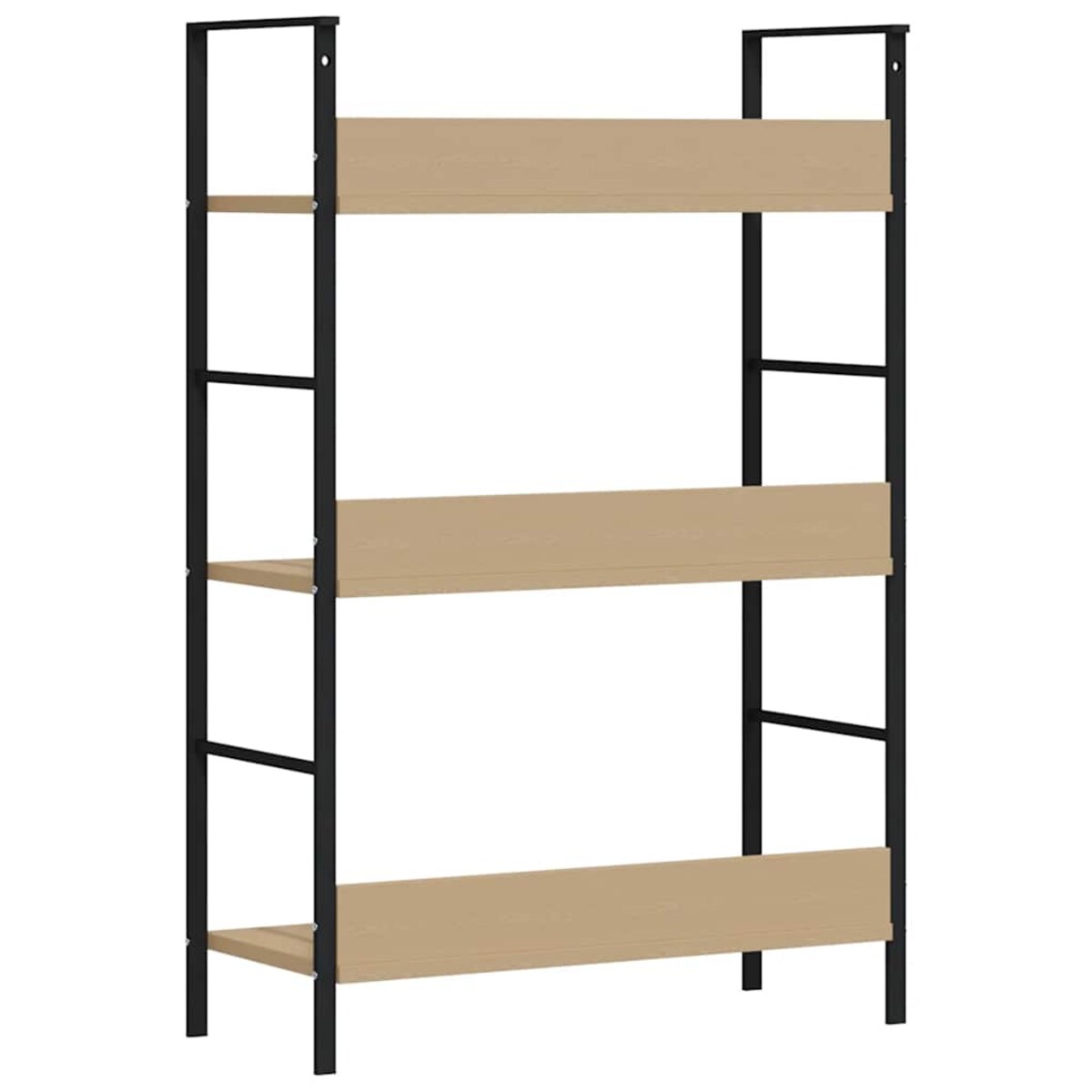 vidaXL Regał z 3 półkami, kolor dębowy, 60x27,6x90,5 cm