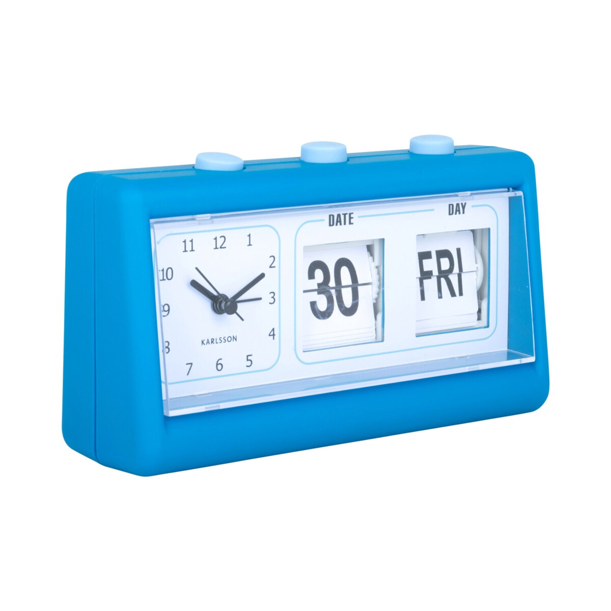 Budzik retro FLIP z datą