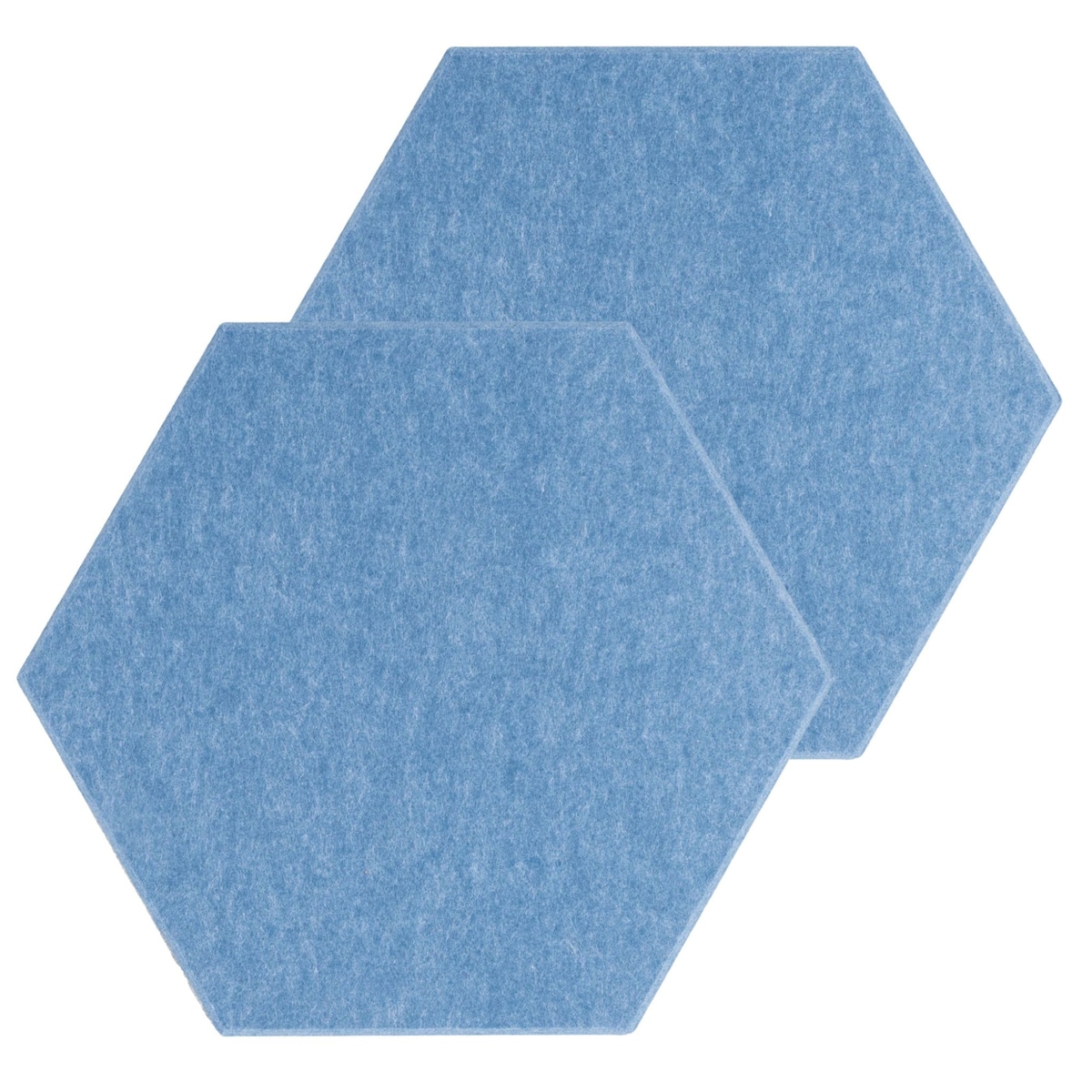 Zestaw 2 szt panel filcowy Felly 40x46 cm płytka heksagon gładki niebieski