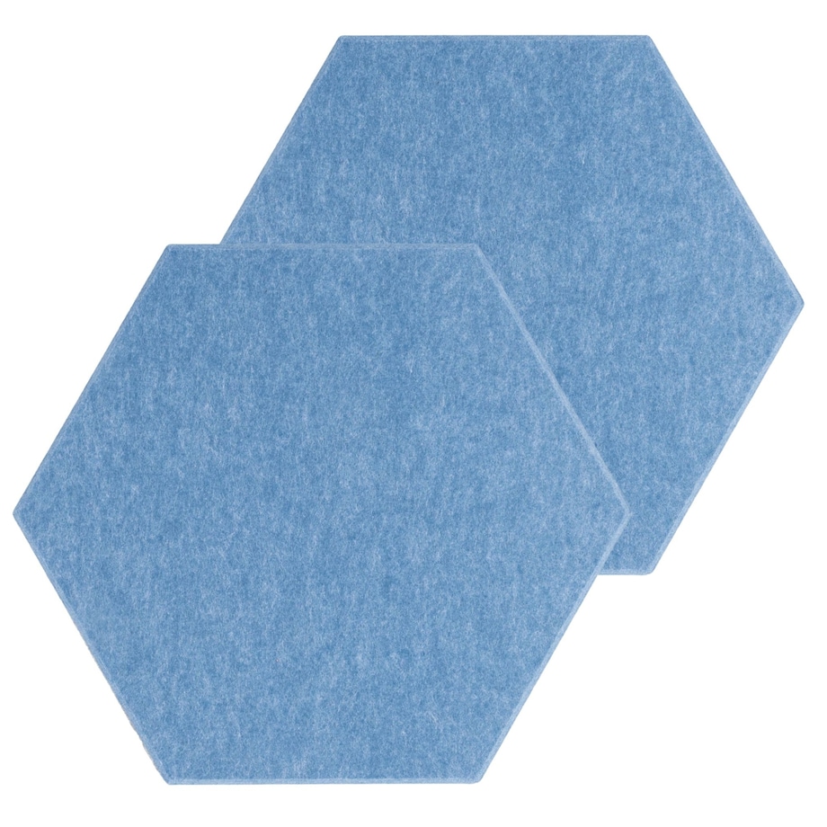 Zestaw 2 szt panel filcowy Felly 40x46 cm płytka heksagon gładki niebieski