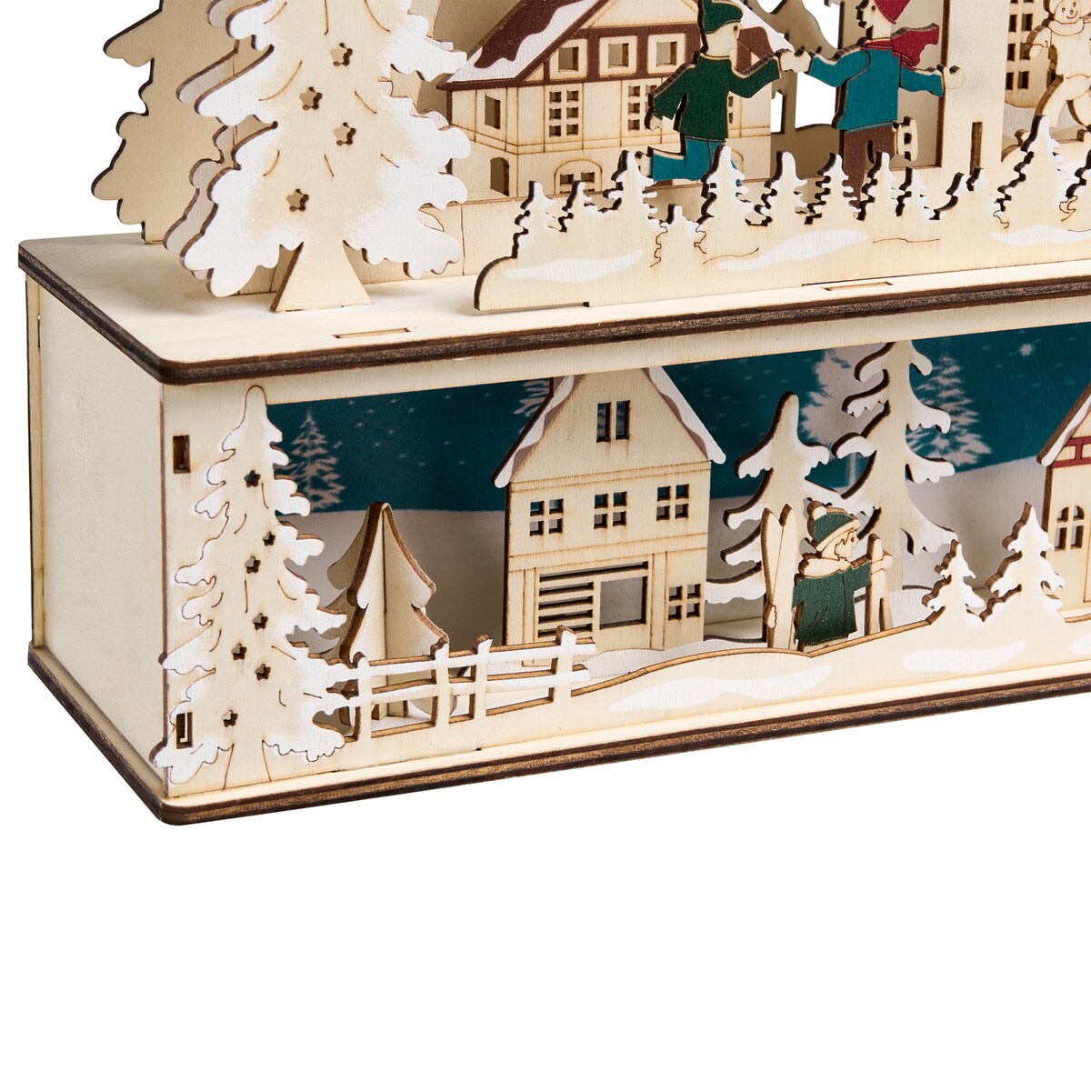Dekoracja świąteczna LED NORSJO 36 cm Jasnobrązowy