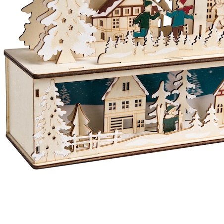 Dekoracja świąteczna LED NORSJO 36 cm Jasnobrązowy