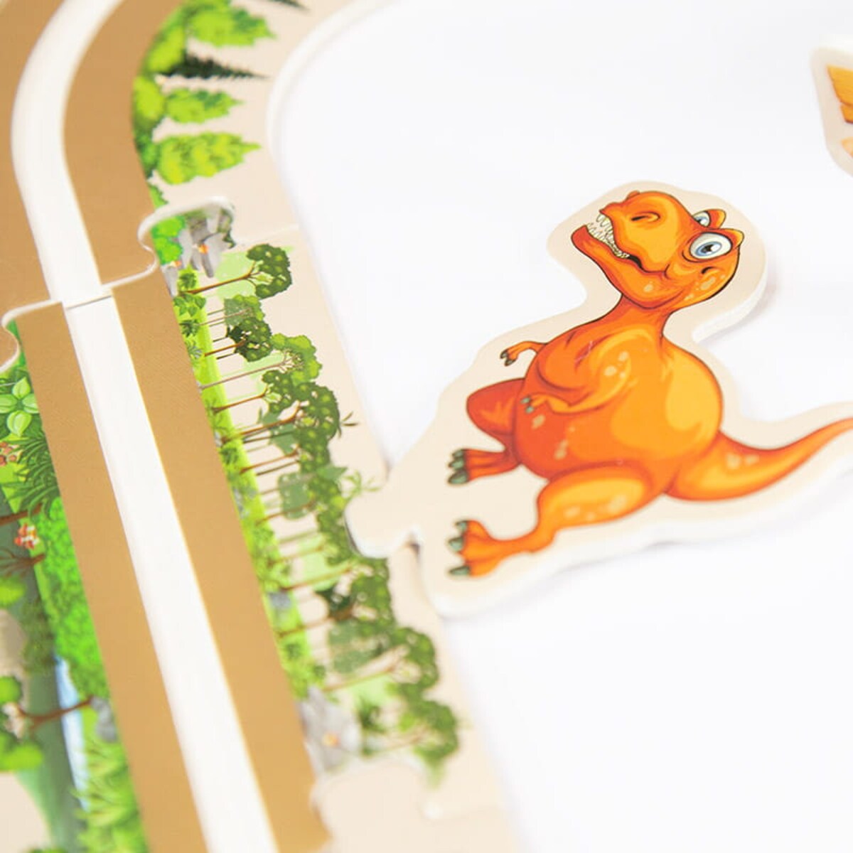 Droga - tor dla samochodów Dinozaury - Puzzle 44 elementy