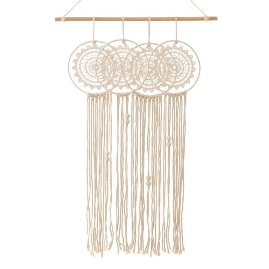 Wiszący Łapacz Snów Boho makrama na Ścianę 48 x 70 cm na Łóżko Dekoracyjny