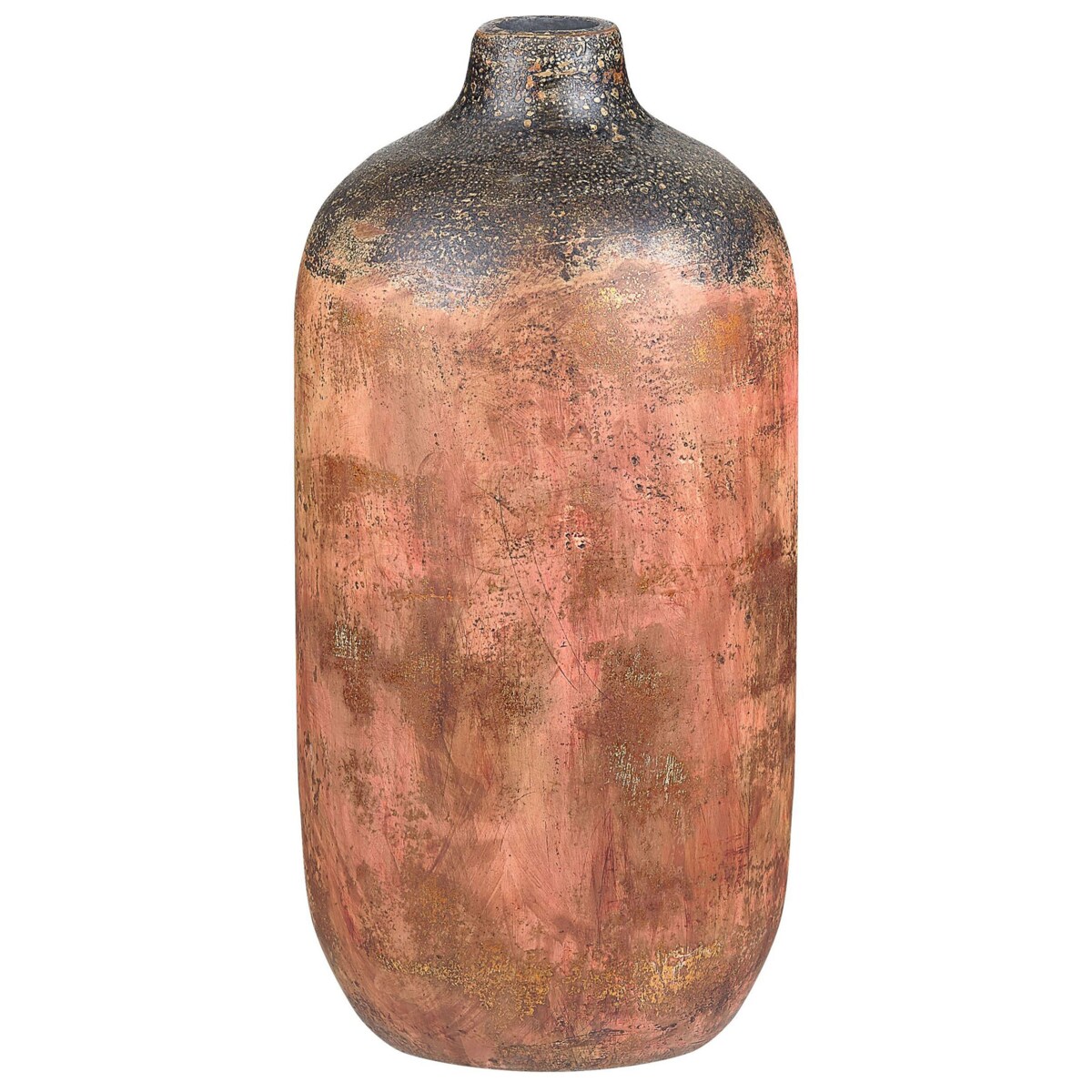 Wazon na kwiaty SARAGOSSA Ceramika 53 cm Miedziany