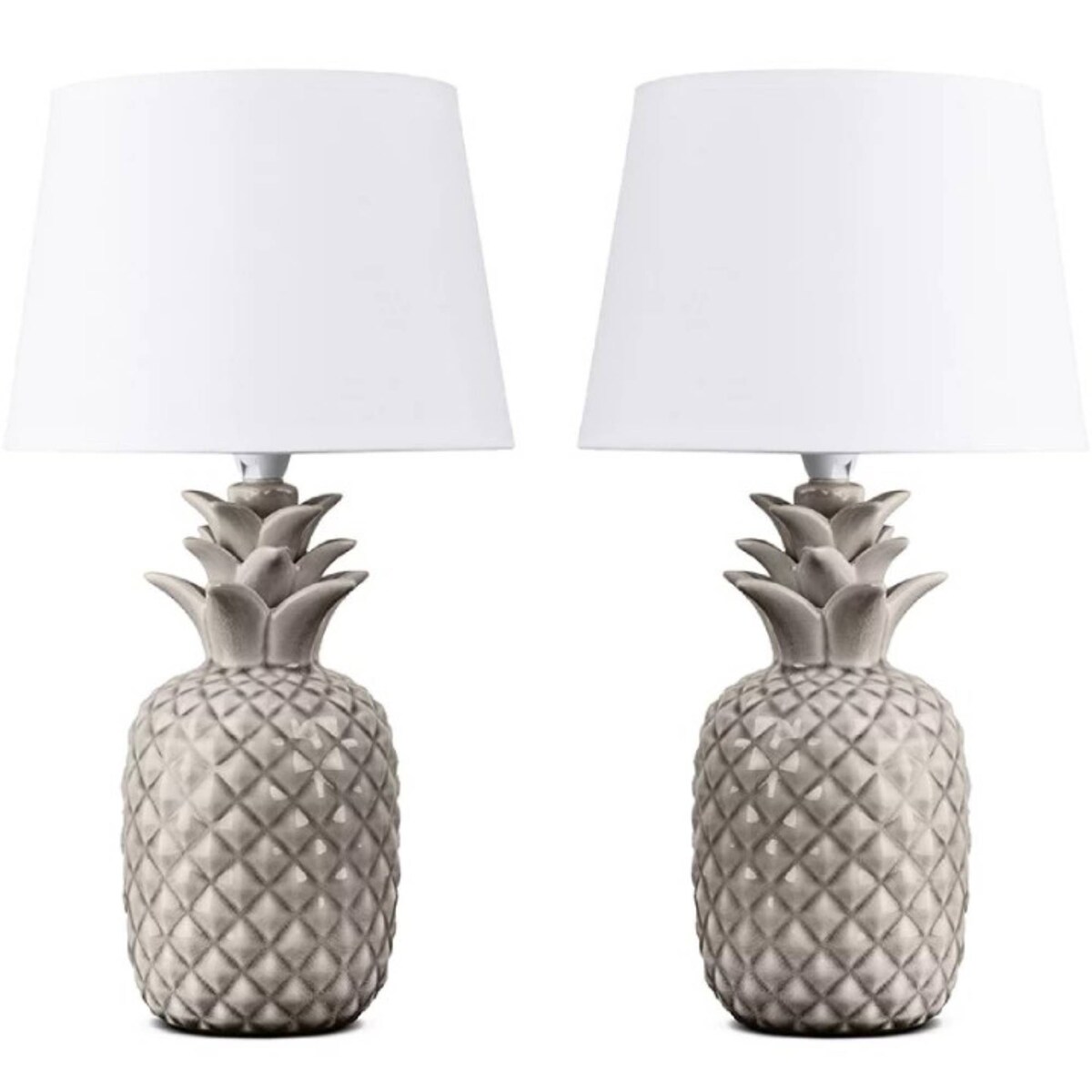 KONSIMO AREDI Lampa ananas do sypialni 2szt. kolor biały