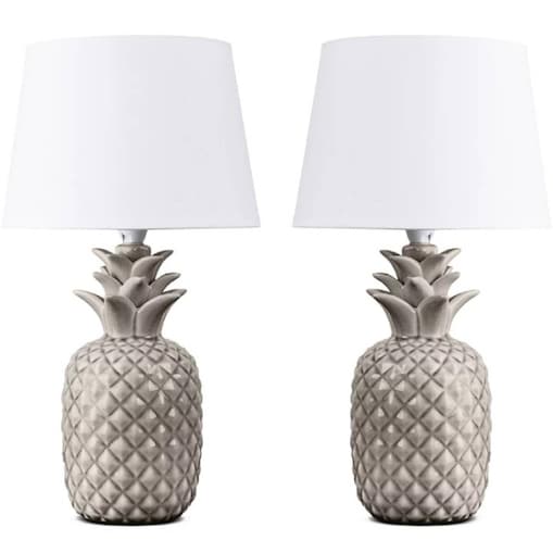 KONSIMO AREDI Lampa ananas do sypialni 2szt. kolor biały