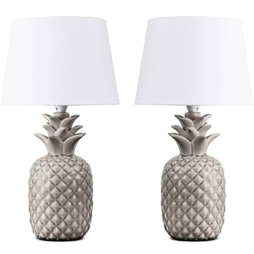 KONSIMO AREDI Lampa ananas do sypialni 2szt. kolor biały