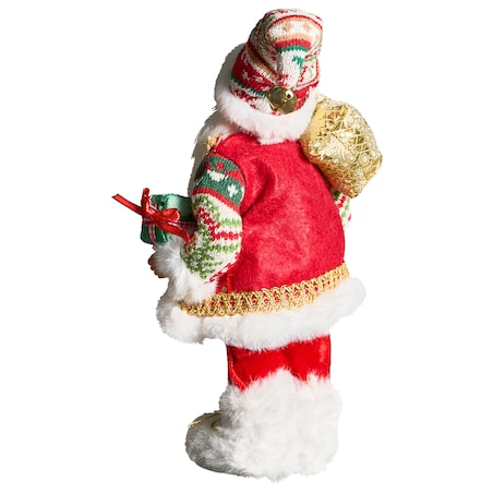 Dekoracja świąteczna MOSVATN Mikołaj 37 cm Czerwony/ zielony