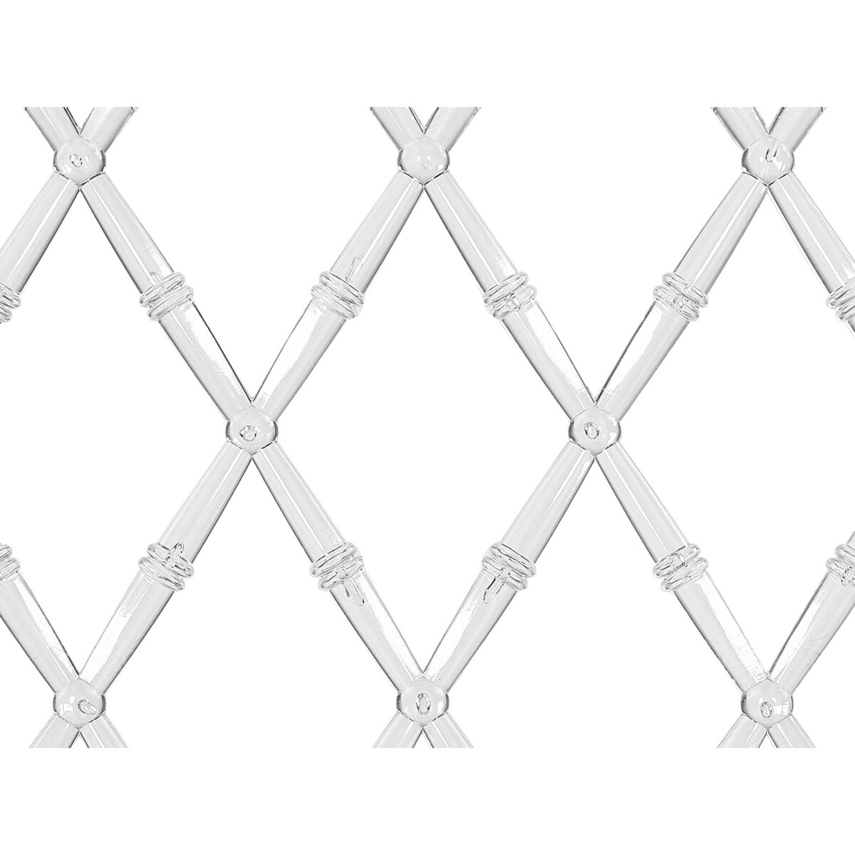 Zestaw 2 krzeseł do jadalni przezroczysty CLARION