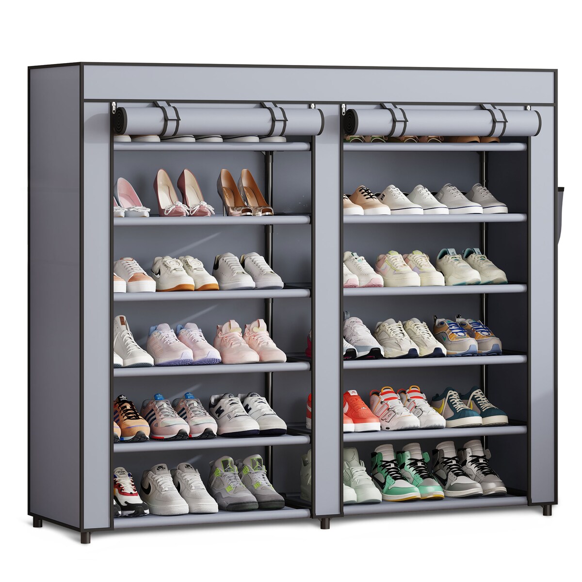 Szafka regał na buty tekstylna materiałowa 12 półek Massido