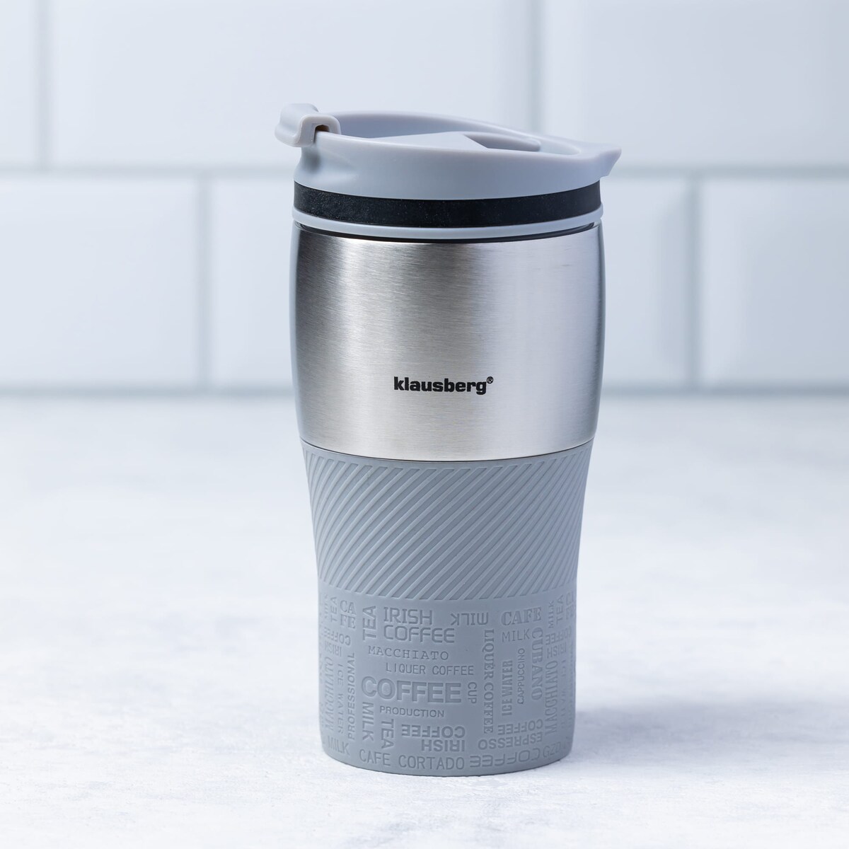 Kubek termiczny 320ml KLAUSBERG szary