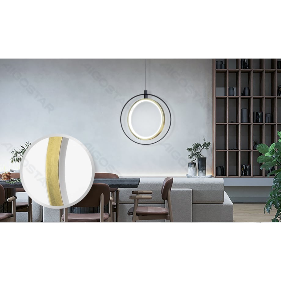 lampa wisząca 6500 k auminium i silikon 120 cm