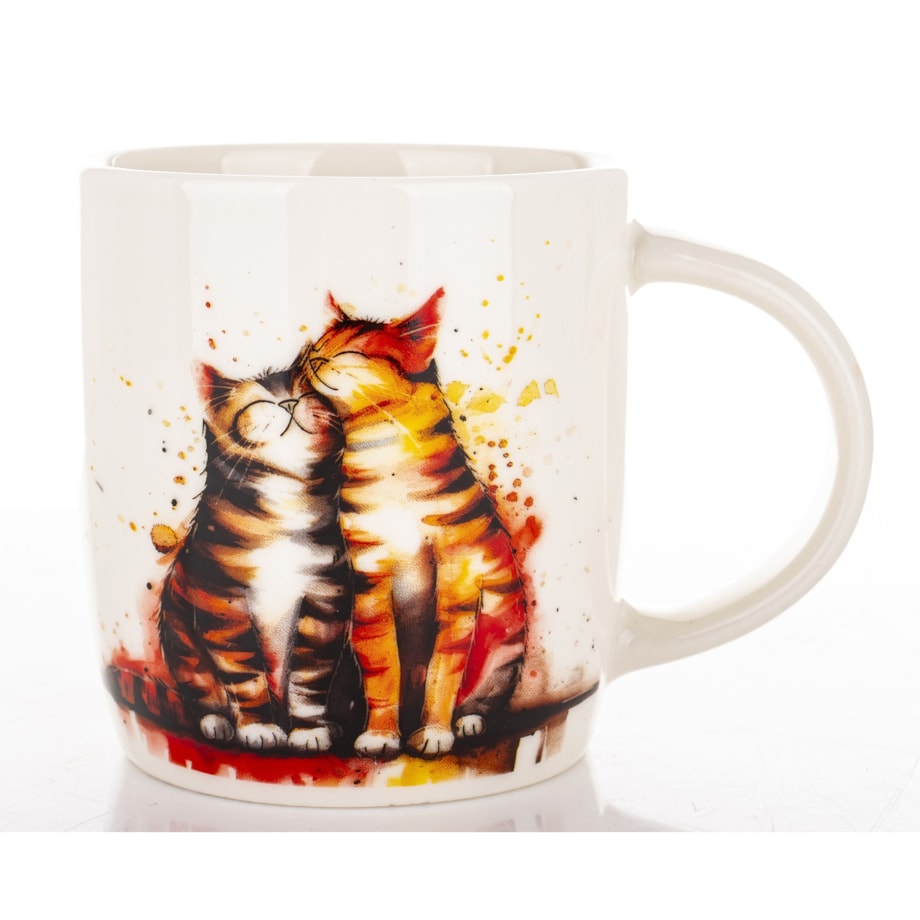 Kubek porcelanowy 350 ml koty 9x12,5x8,5 cm GATTI-2