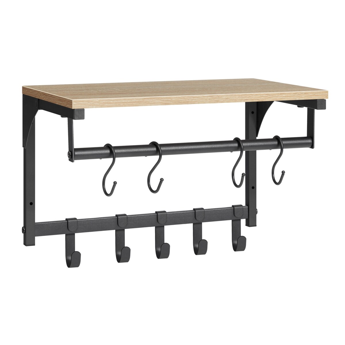 PÓŁKA WISZĄCA ŚCIENNA Z WIESZAKAMI - SONOMA