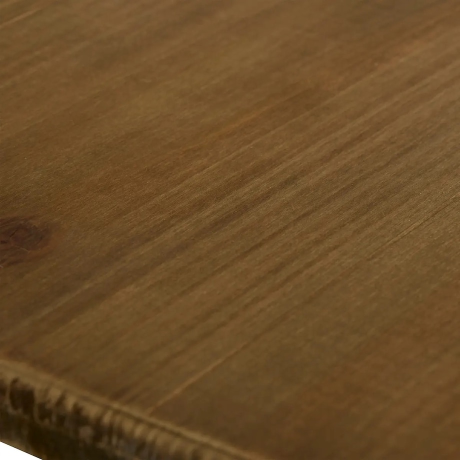 Komplet 3 metalowych skrzyń z drewnianym blatem Azae niebieskie