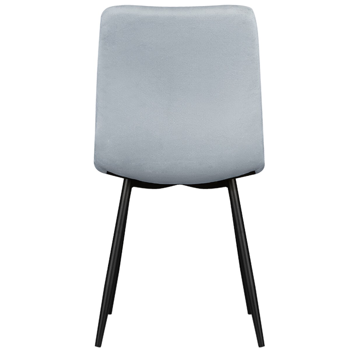 Krzesło tapicerowane welurowe klasyczne szare gładkie do salonu jadalni