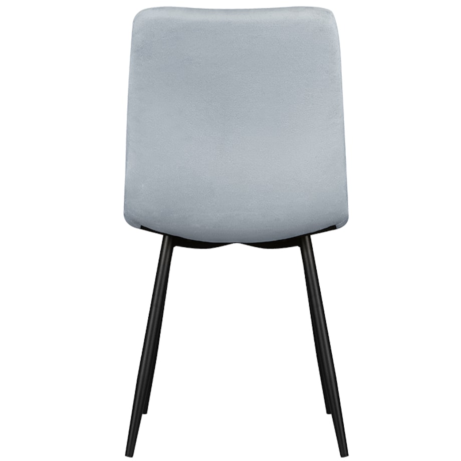 Krzesło tapicerowane welurowe klasyczne szare gładkie do salonu jadalni