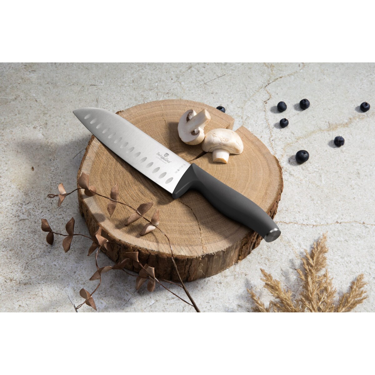 Zestaw noży z listwą magnetyczną 6 elementów BERLINGER HAUS Antracit