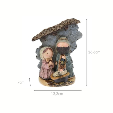 Mała scenka Bożonarodzeniowa, 16 cm