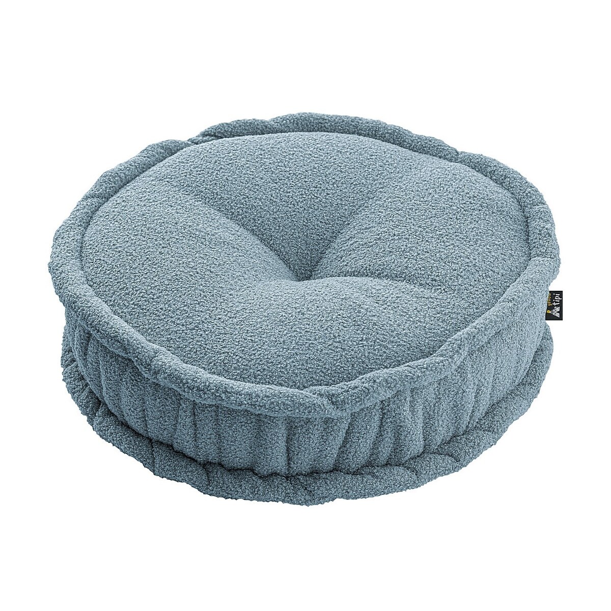 Puf francuski, niebieski, 50x13cm, Boucle