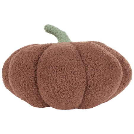 Poduszka dekoracyjna boucle dynia ⌀ 28 cm brązowa MUNCHKIN