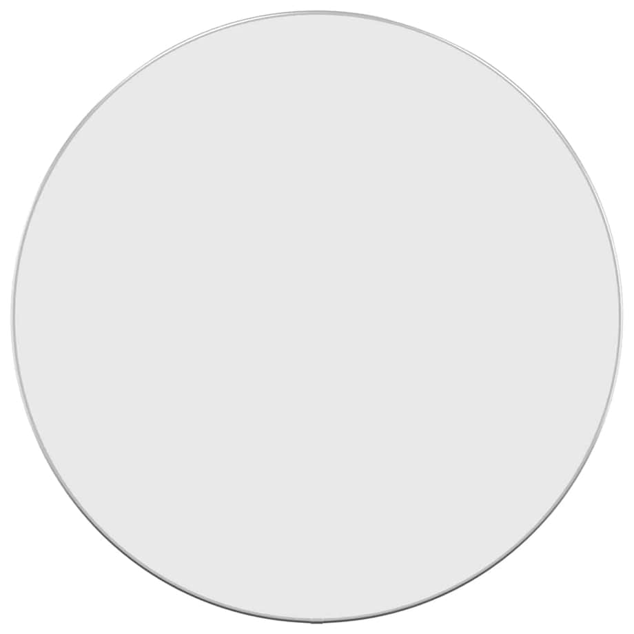vidaXL Lustro ścienne, srebrne, Ø 60 cm, okrągłe