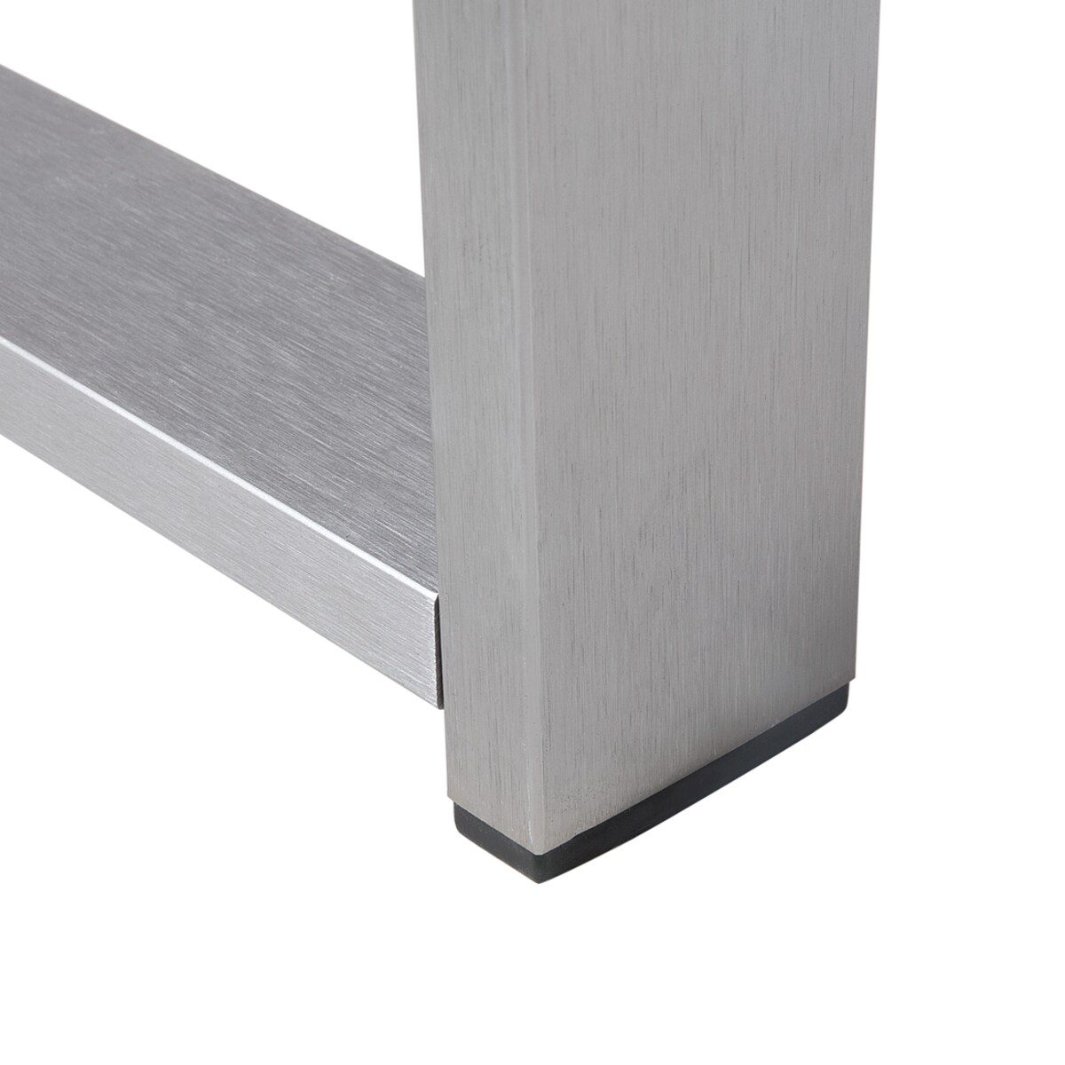 Stolik kawowy ogrodowy SALERNO 90 cm 50 cm Metal Ciemnoszary