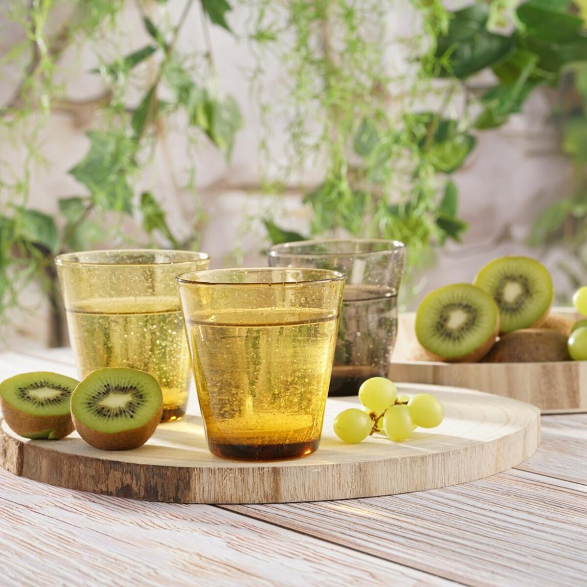 VILLA ITALIA Szklanka bursztynowa 300 ml AMBER