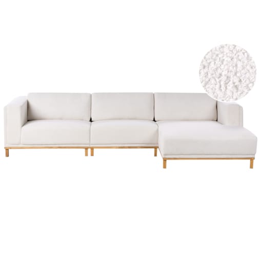 Narożnik dla 5 osób VENG Złamana biel Lewostronny