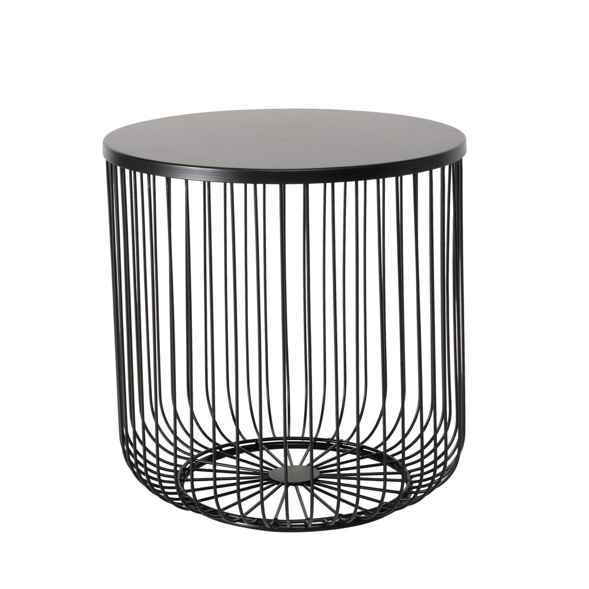 Zestaw dwóch stolików metalowych CINDY, 41 - 47 cm, kolor czarny