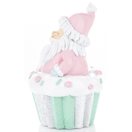 Dekoracja Mikołaj na muffince 14x10x9 cm BABBO NATALE