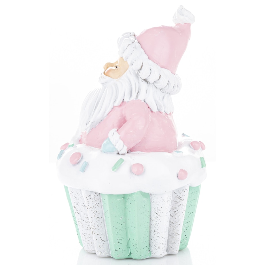 Dekoracja Mikołaj na muffince 14x10x9 cm BABBO NATALE