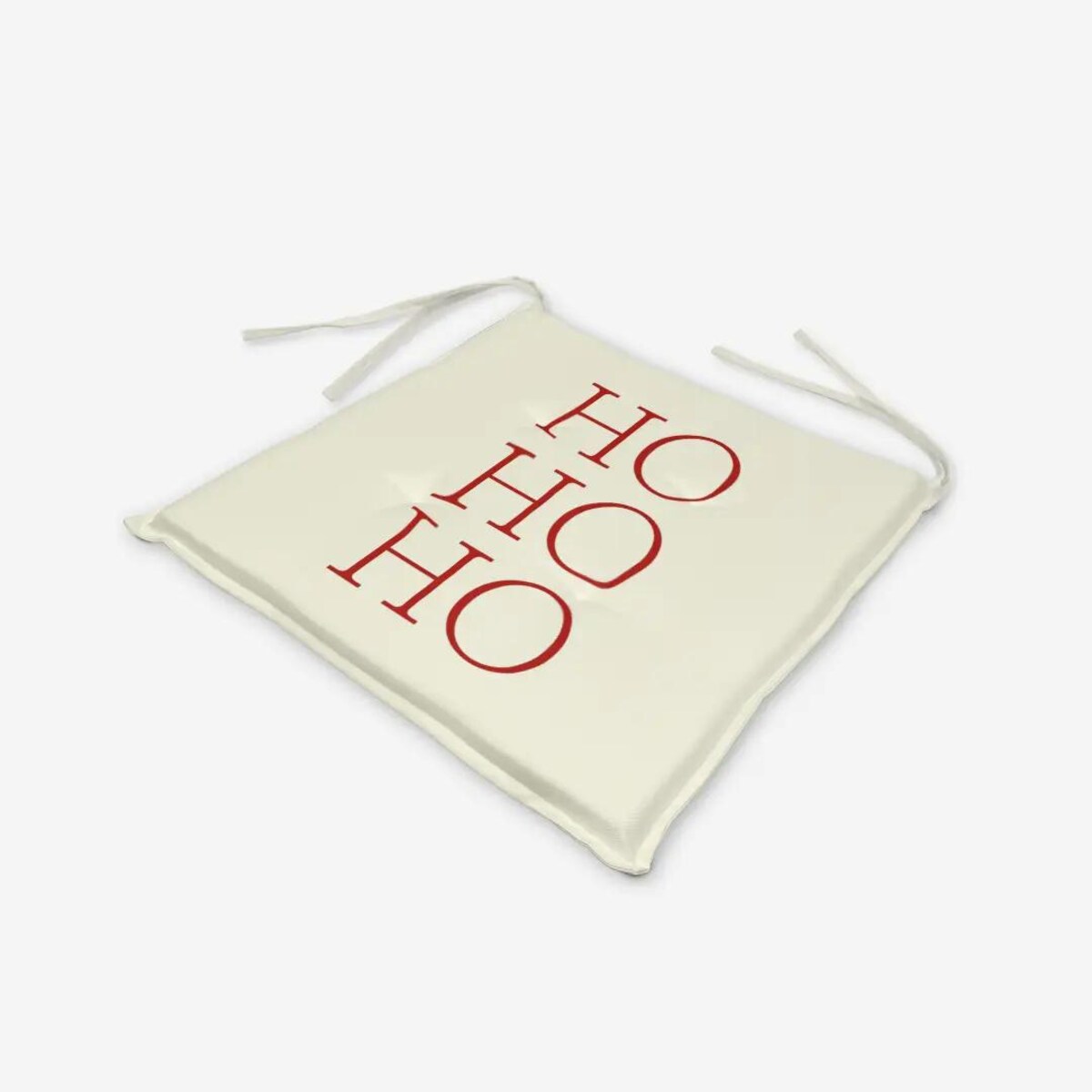 Poduszka świąteczna na krzesło - HO HO HO - czerwone