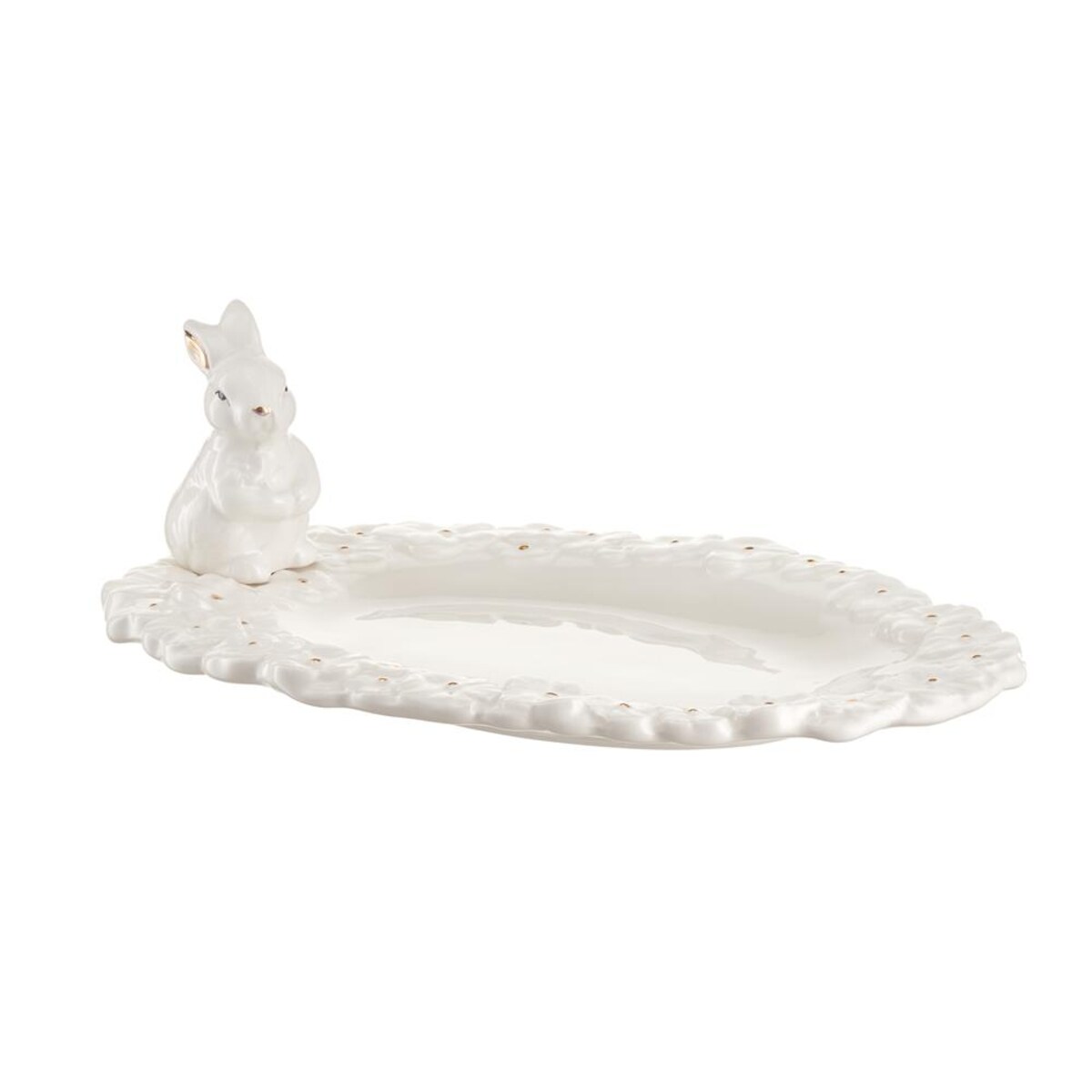 VILLA ITALIA Półmisek wielkanocny z zajączkiem 26 cm owalny BUNNY